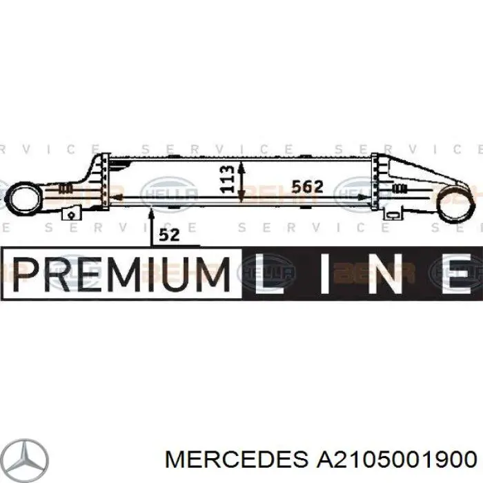 A2105001900 Mercedes intercooler