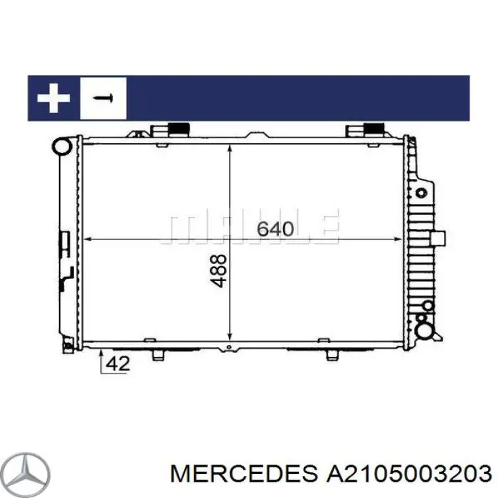 Radiador A2105003203 Mercedes