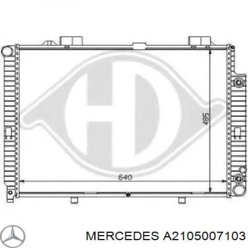 Radiador A2105007103 Mercedes