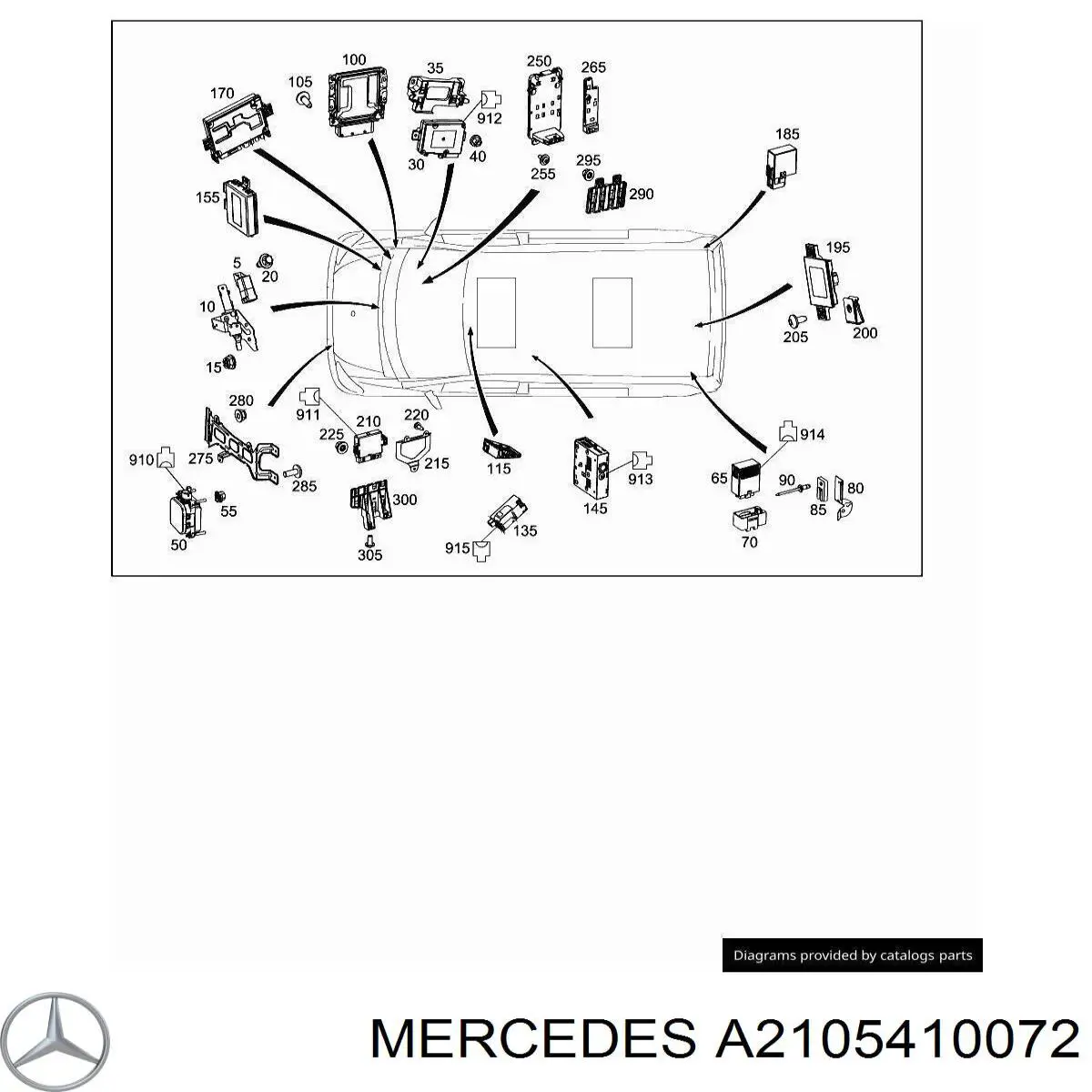 A2105410072 Mercedes 