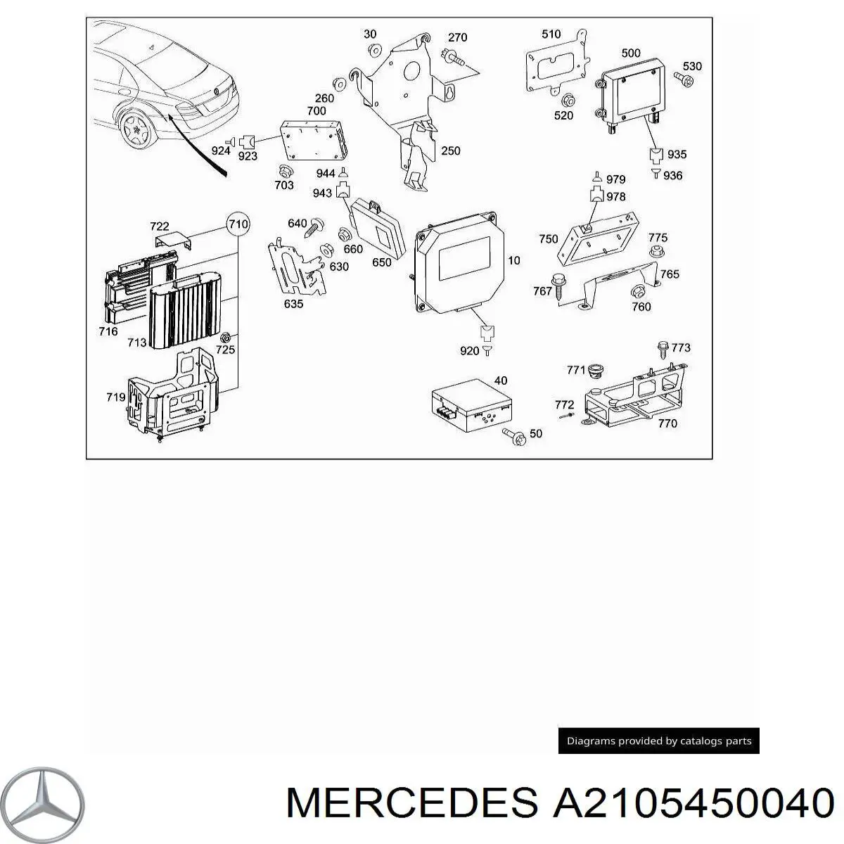 A2105450040 Mercedes 