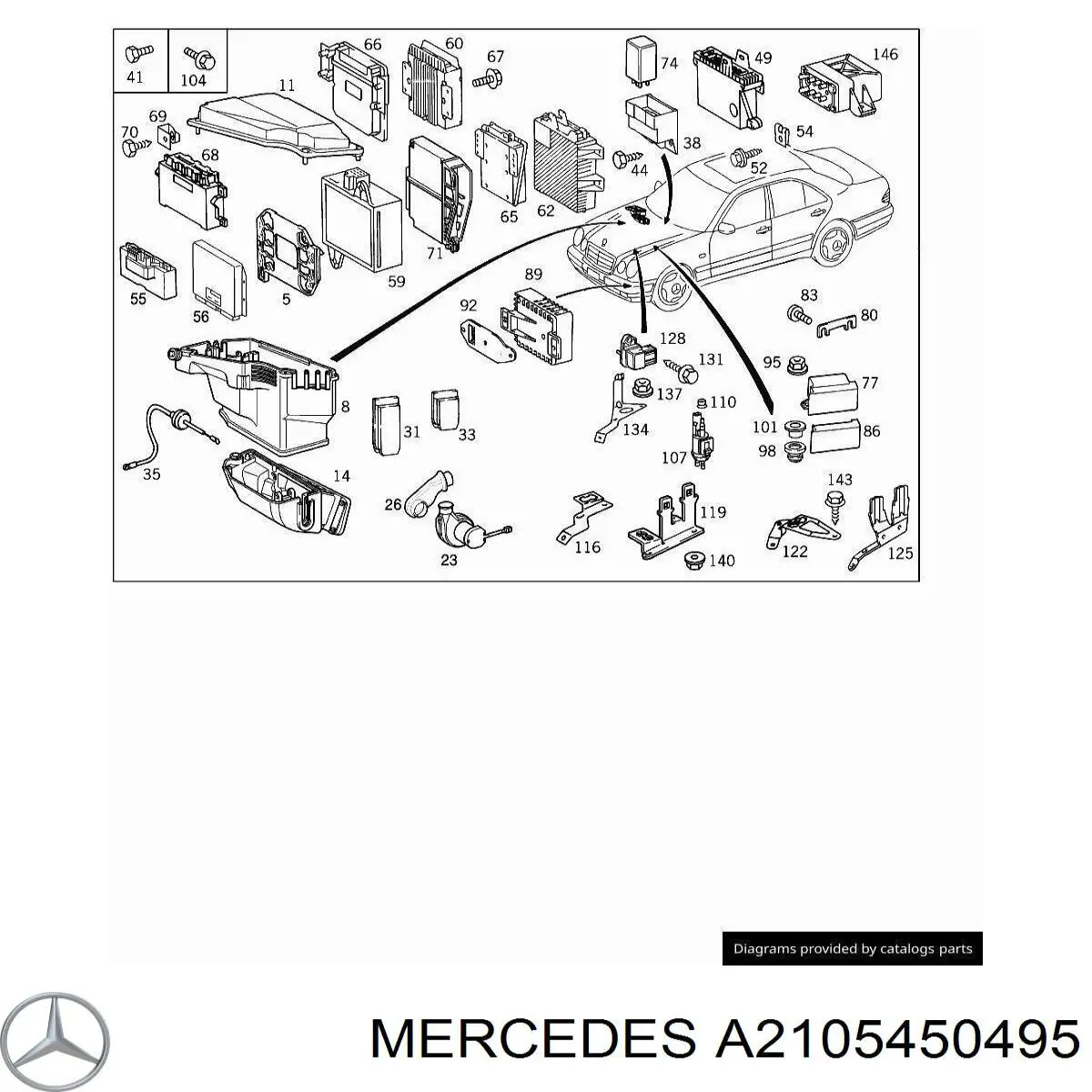 Ventilador de aspiración, aire habitáculo para Mercedes E (S210)