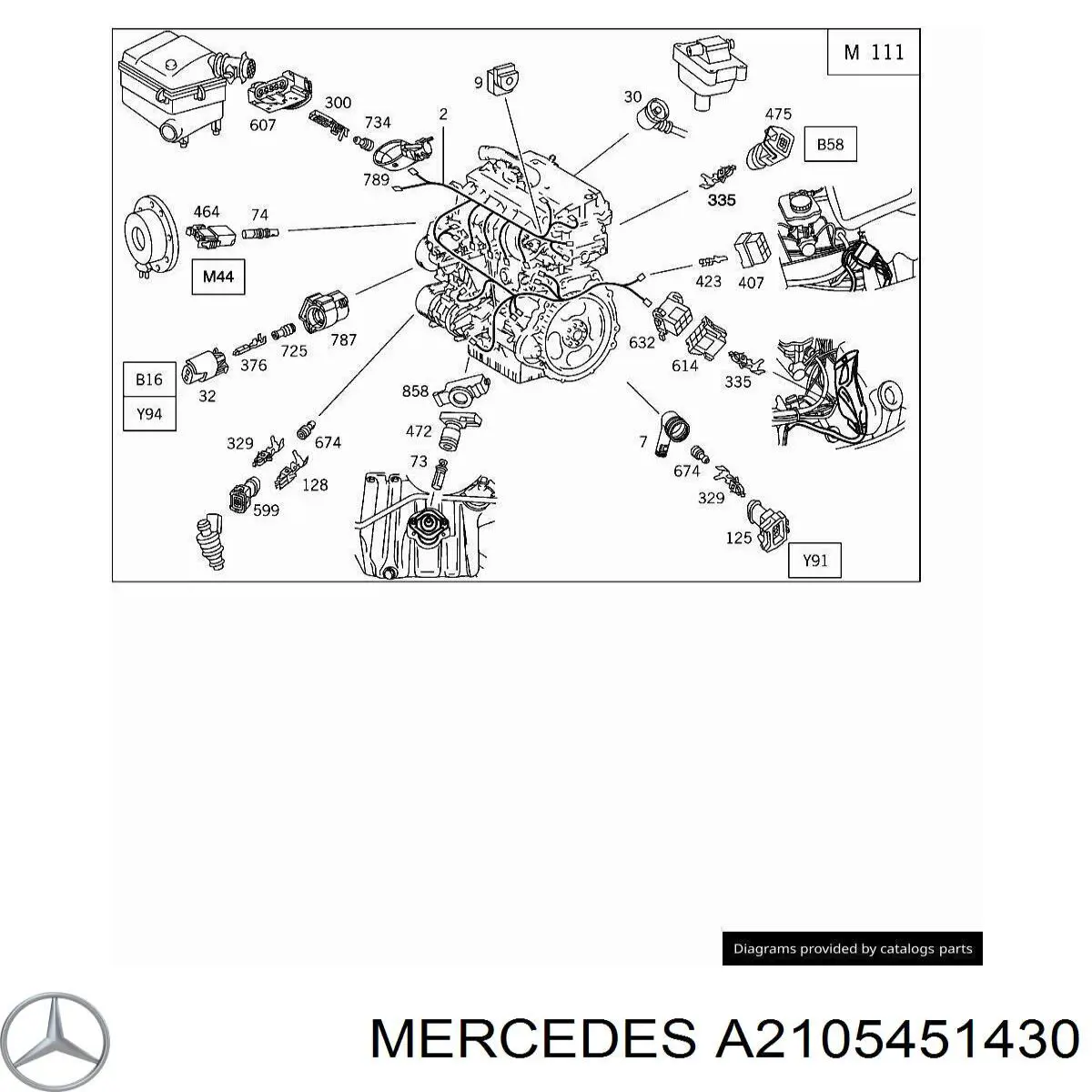  Mercedes A2105451430 precio, desde 3,01 EUR
