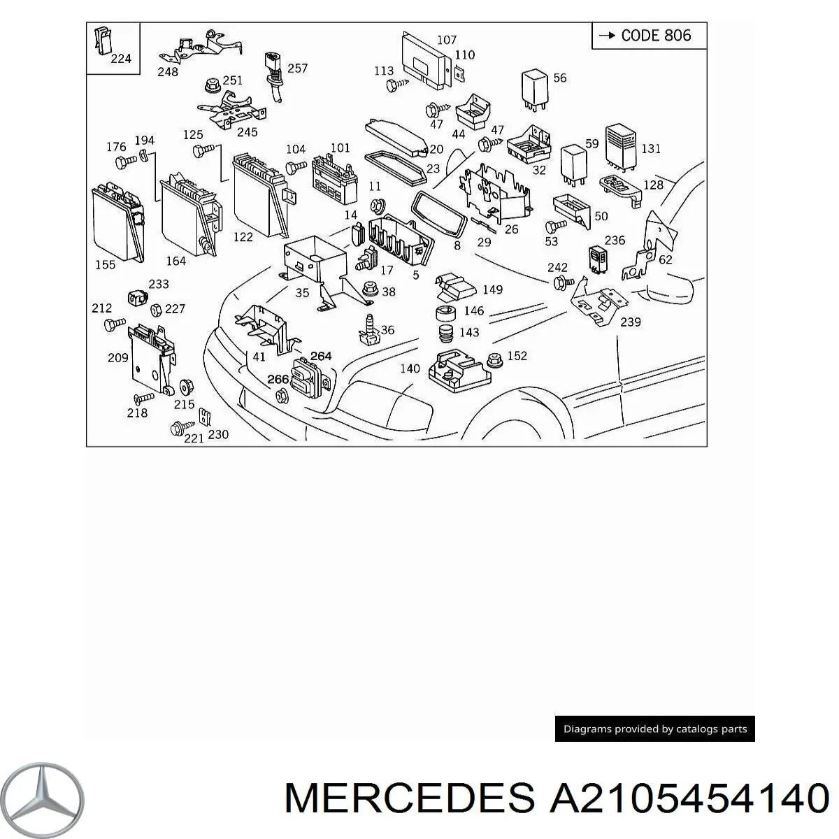  Mercedes A2105454140 precio, desde 6,41 EUR