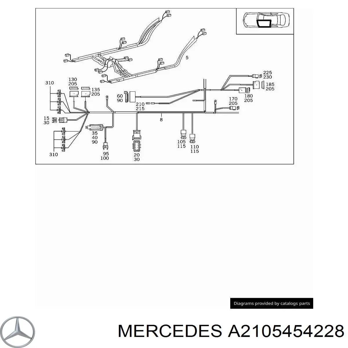  Mercedes A0345454128 precio, desde 5,46 EUR