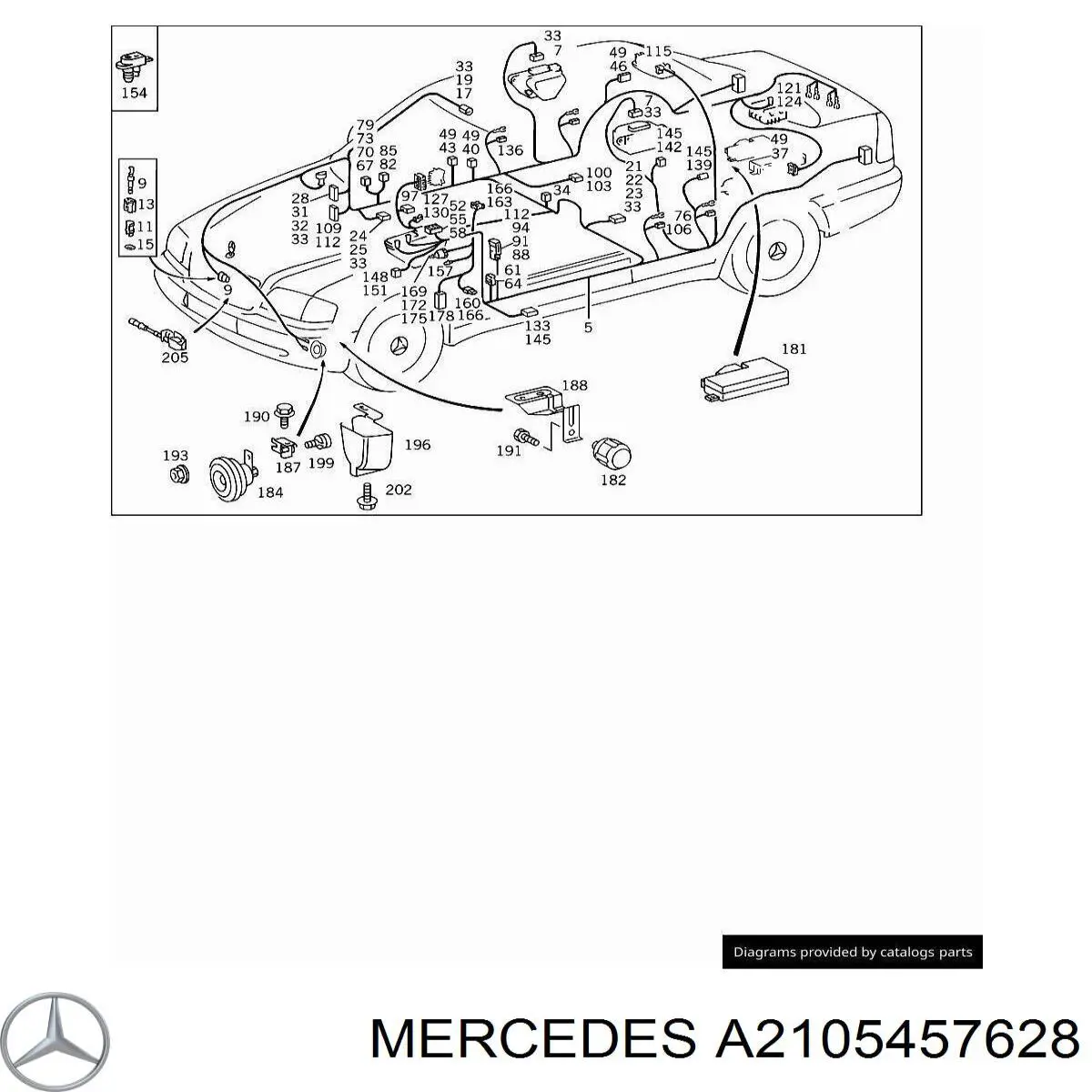  Mercedes A2105457628 precio, desde 12,70 EUR