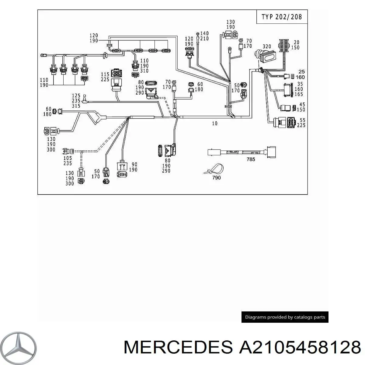  Mercedes A2105458128 precio, desde 6,19 EUR
