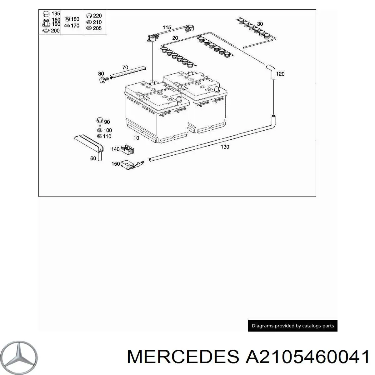  Mercedes A2105460041 precio, desde 24,67 EUR