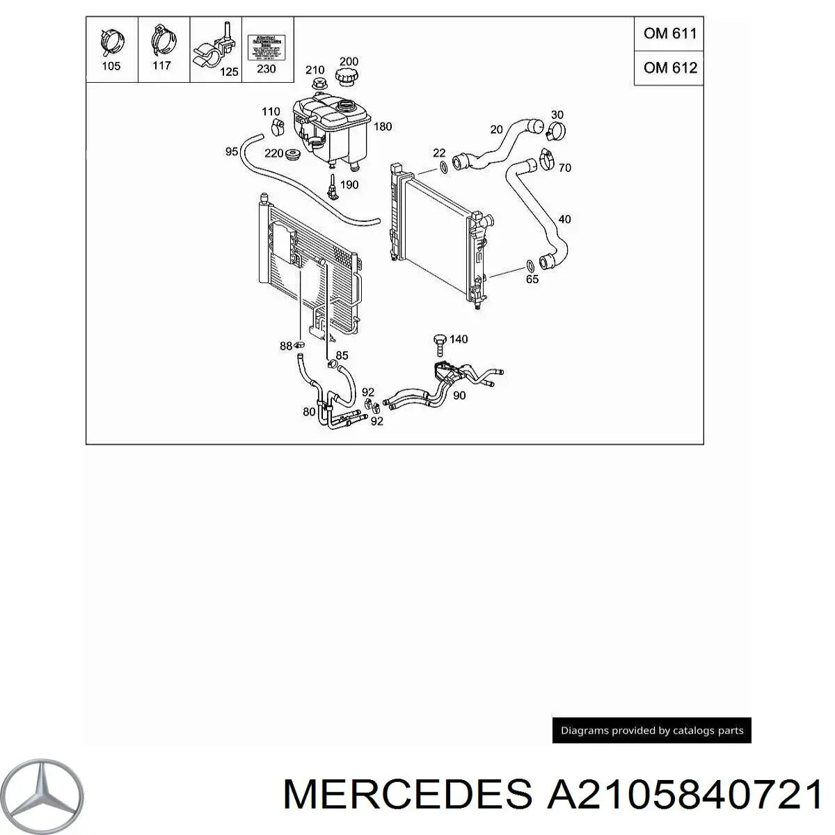Comprar A2105840721 Mercedes 