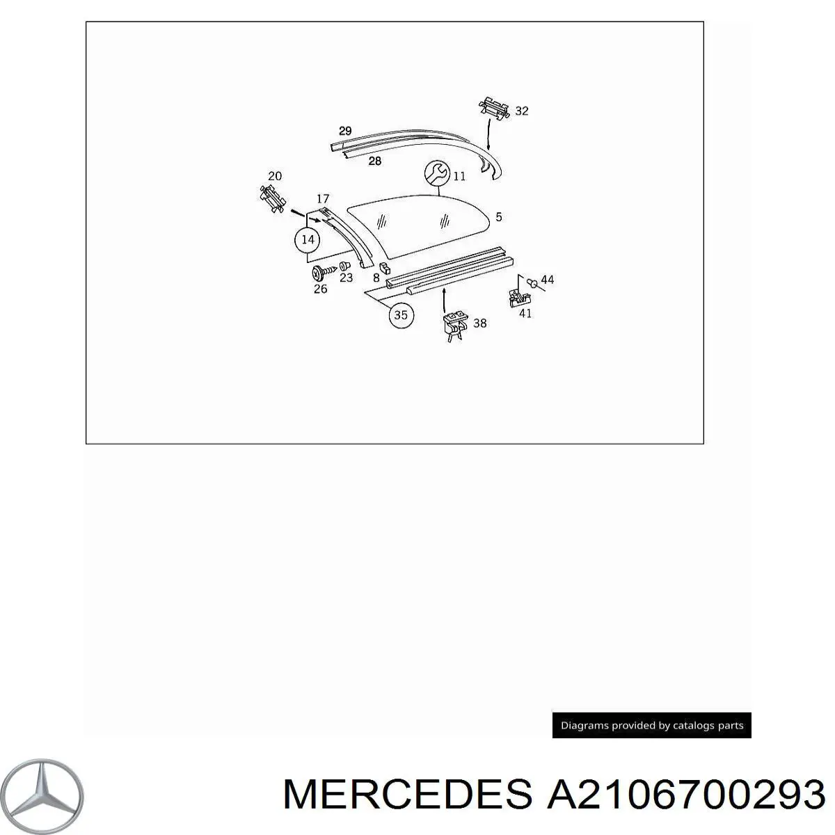 Cristal parabrisas Mercedes A2106700293 precio, desde 118,55 EUR