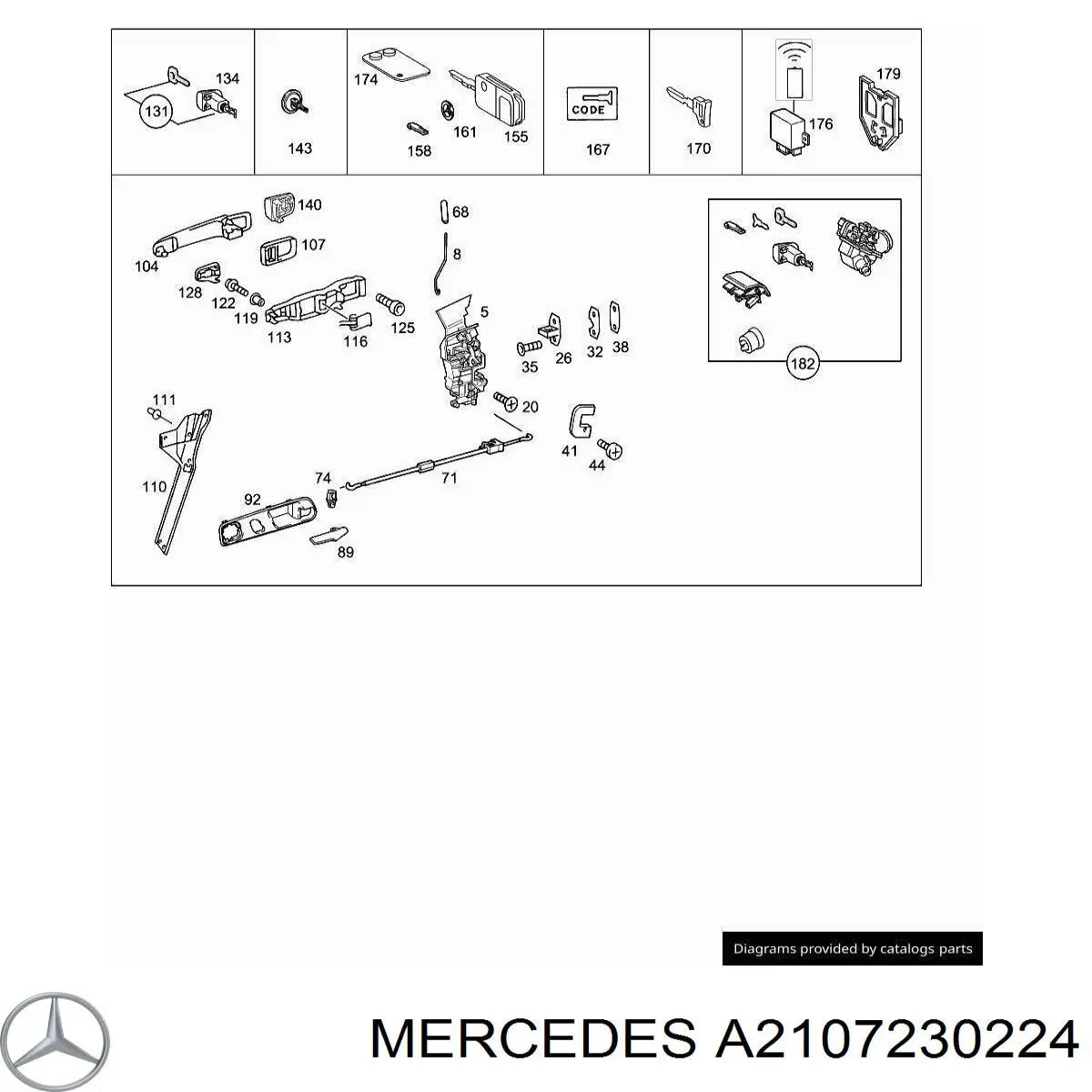  Mercedes A2107230224 precio, desde 9,47 EUR