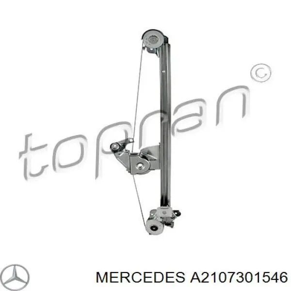 Mecanismo de elevalunas de la puerta trasera izquierda Mercedes A2107301546 precio, desde 39,86 EUR