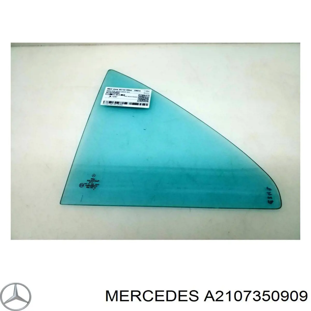 2107350909 Mercedes ventanilla lateral de la puerta trasera izquierda