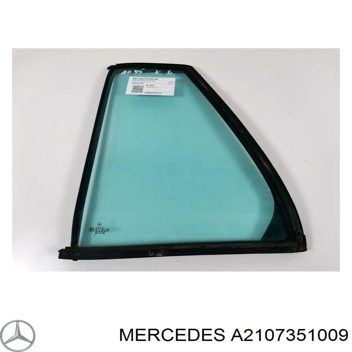 A2107351009 Mercedes ventanilla lateral de la puerta trasera derecha