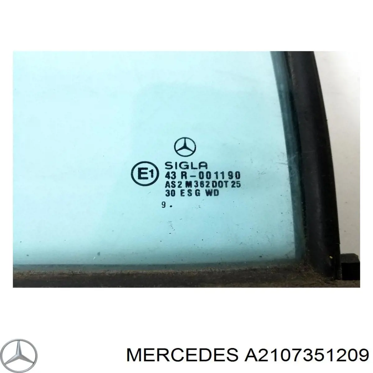 Ventanilla de esquina, trasera derecha Mercedes E (S210)