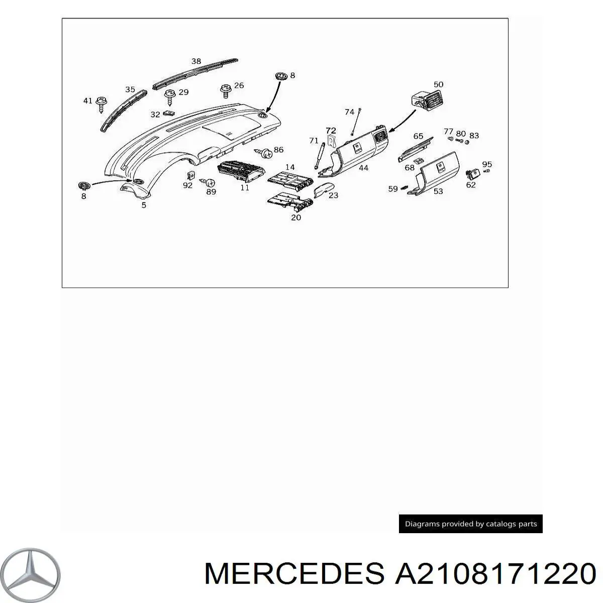  Mercedes A2108171220 precio, desde 8,62 EUR