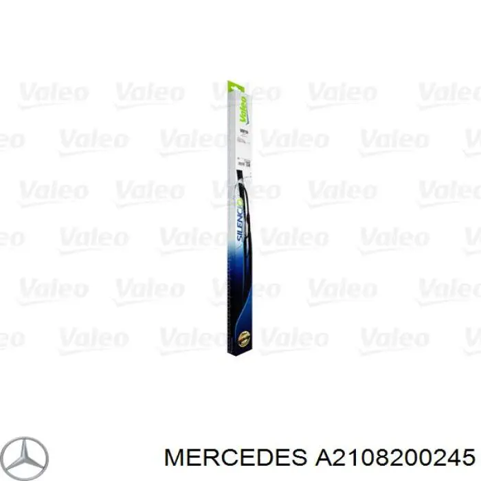 A2108200245 Mercedes juego de limpiaparabrisas de luna delantera, 2 piezas