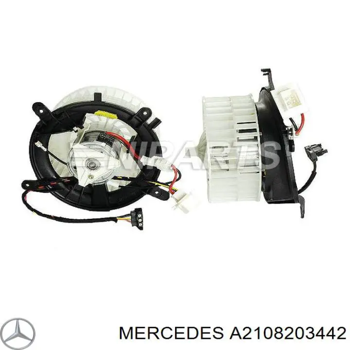 A2108203442 Mercedes motor eléctrico, ventilador habitáculo