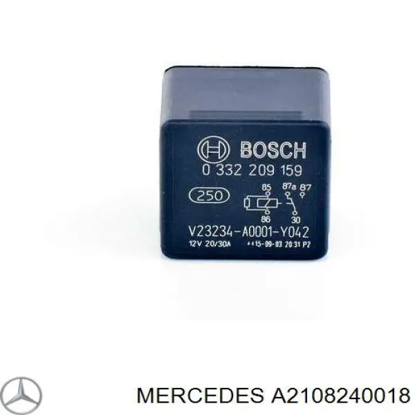 Relé de intermitencia del limpiaparabrisas Mercedes A2108240018 precio, desde 9,26 EUR