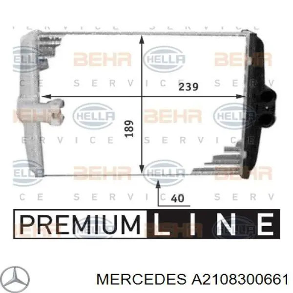 Radiador de calefacción Mercedes A2108300661 precio, desde 37,98 EUR