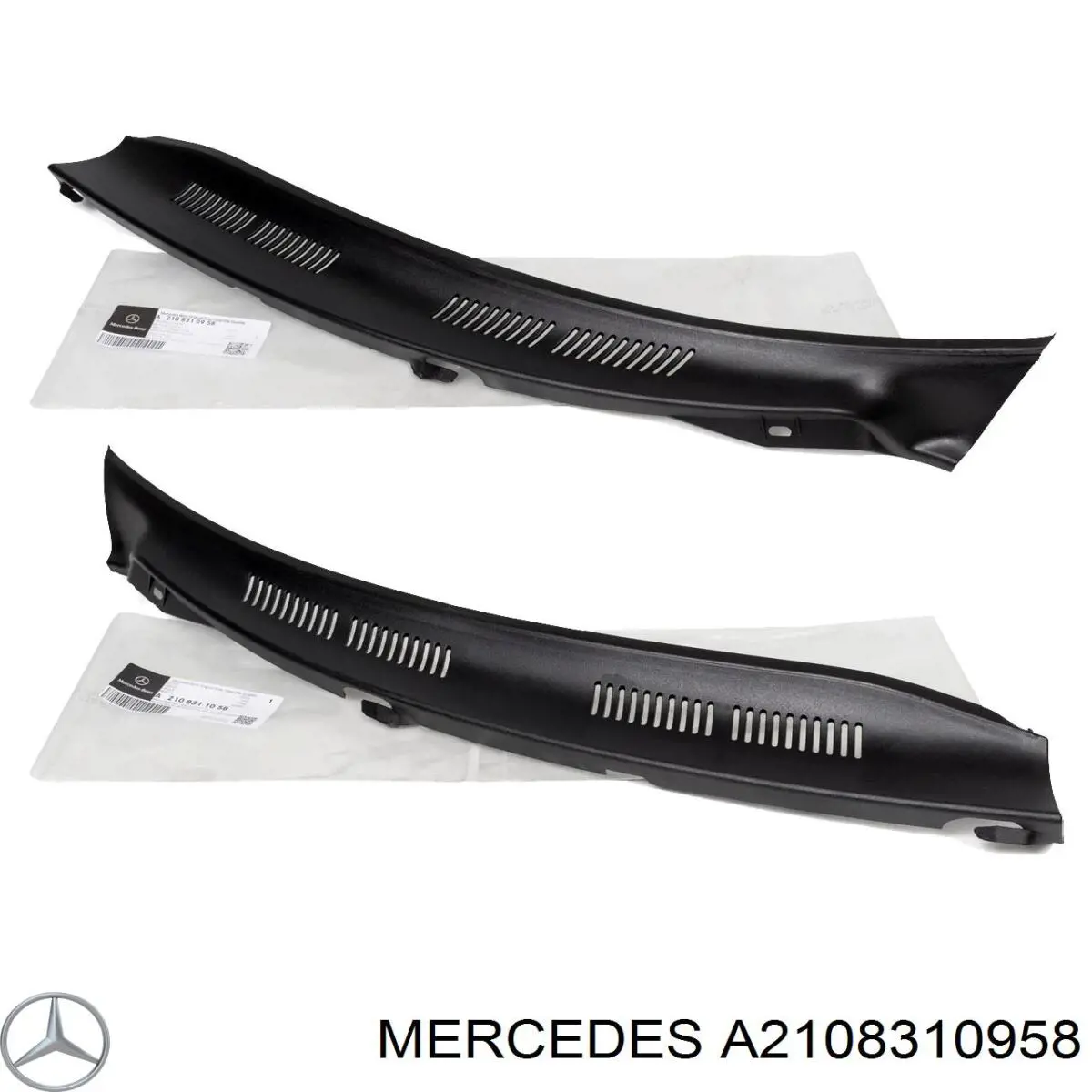 A2108310958 Mercedes rejilla de desagüe del parabrisas izquierda/derecha