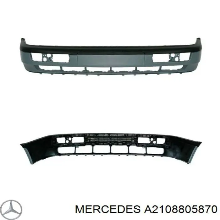 A2108805870 Mercedes paragolpes delantero