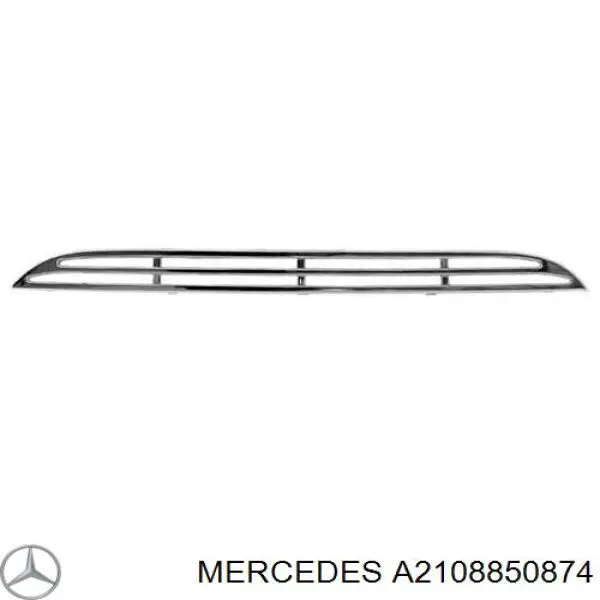 Moldura del parachoques delantero derecho ME0371247 Prasco