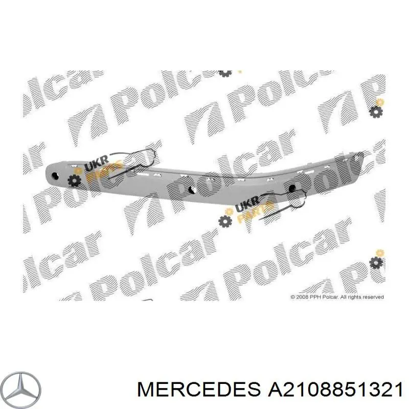 A2108851321 Mercedes protector para parachoques delantero izquierdo