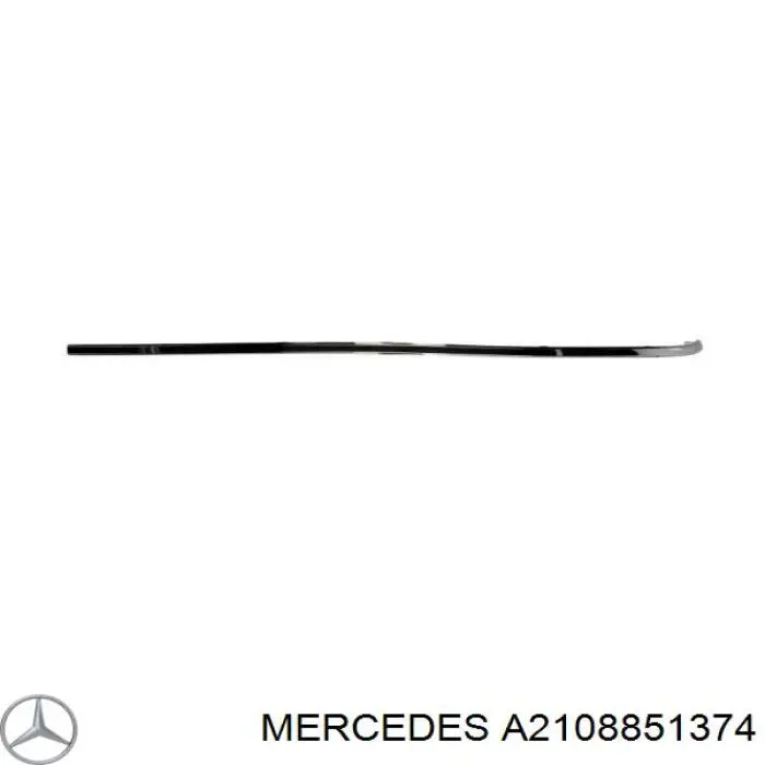 A2108851374 Mercedes moldura de parachoques trasero izquierdo