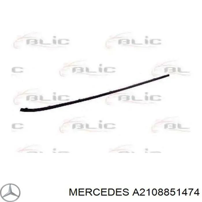 Moldura de parachoques trasero derecho Mercedes A2108851474