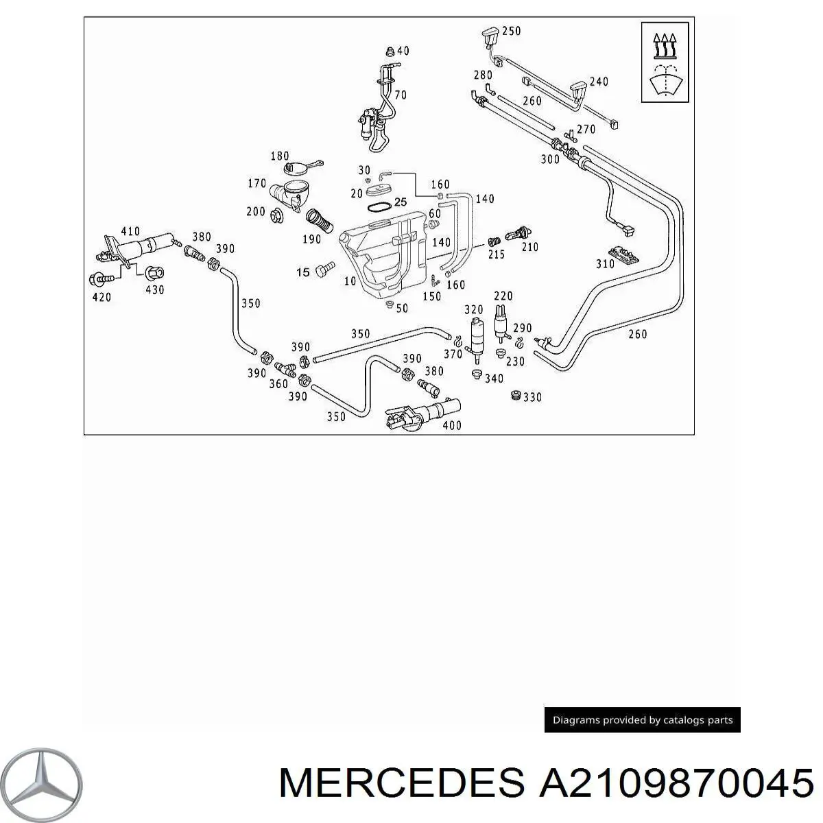 Tapa de motor Mercedes A2109870045 precio, desde 5,38 EUR