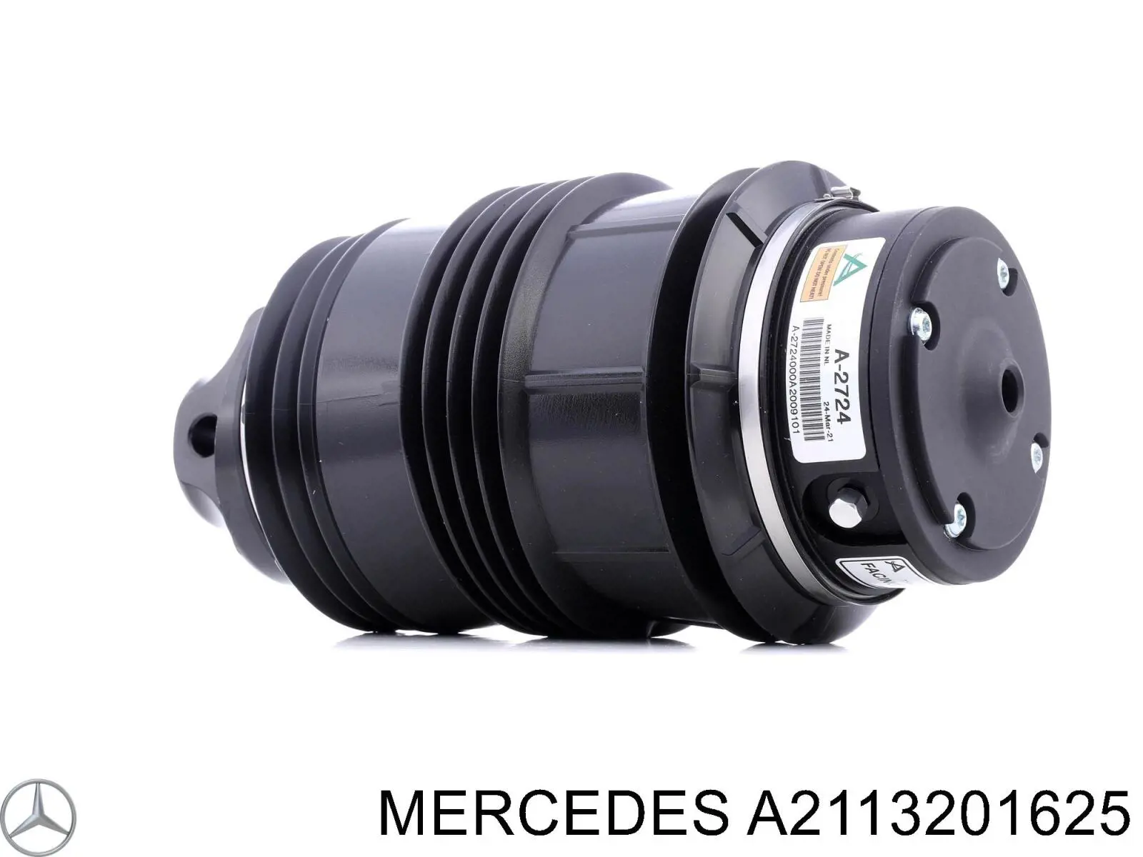 A2113201625 Mercedes muelle neumático, suspensión, eje trasero