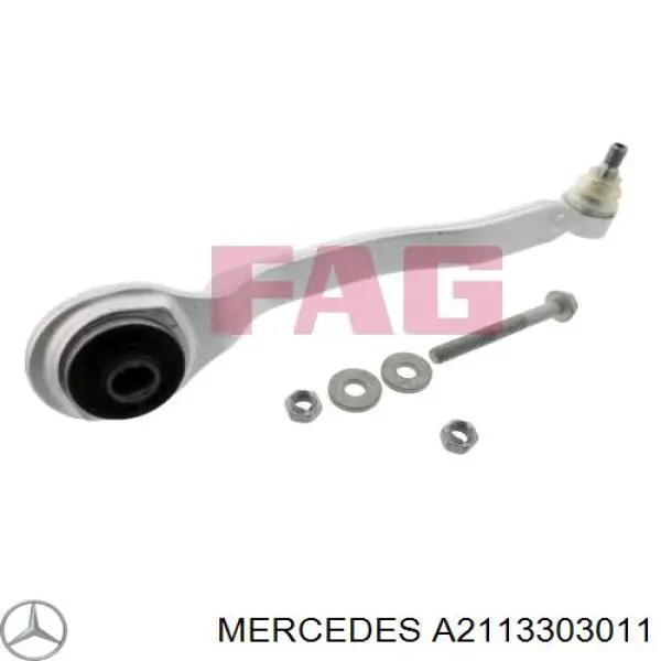 A2113303011 Mercedes barra oscilante, suspensión de ruedas delantera, inferior derecha