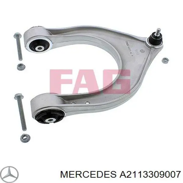 Brazo superior derecho de la suspensión delantera A2113309007 Mercedes