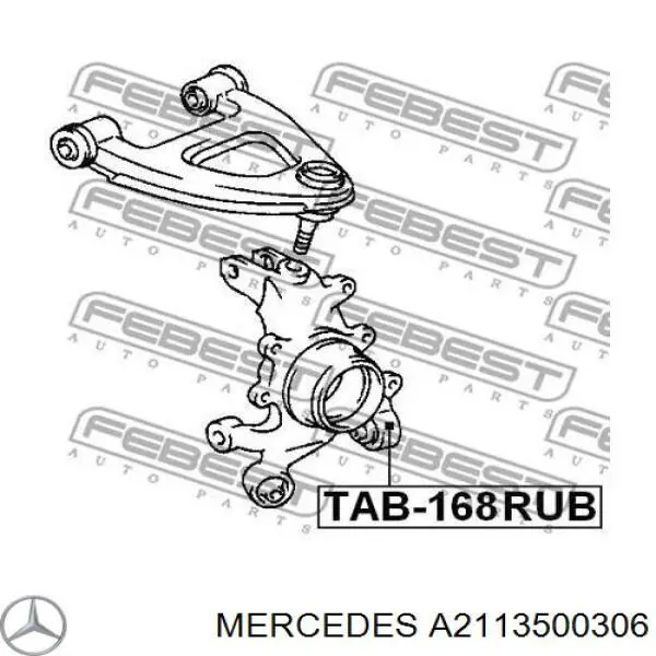Brazo inferior trasero izquierdo/derecho Mercedes A2113500306 precio, desde 111,80 EUR