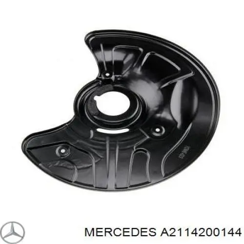 A2114200144 Mercedes chapa protectora contra salpicaduras, disco de freno delantero izquierdo