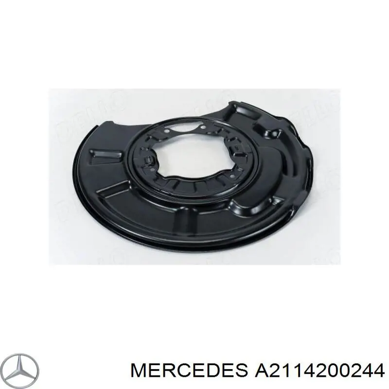A2114200244 Mercedes chapa protectora contra salpicaduras, disco de freno delantero derecho