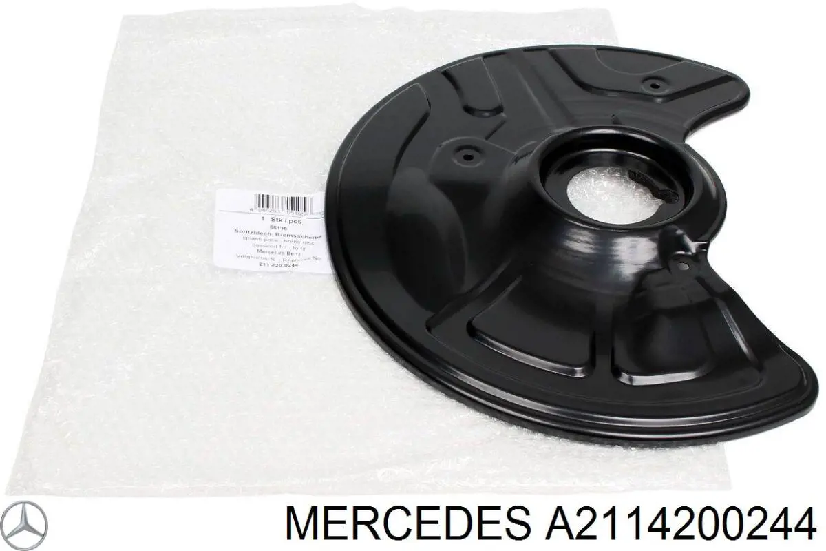Protector de disco de freno delantero derecho Mercedes A2114200244 precio, desde 29,29 EUR