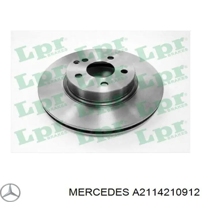 Disco de freno delantero Mercedes A2114210912