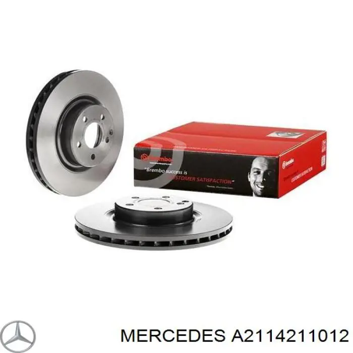 A2114211012 Mercedes disco de freno delantero