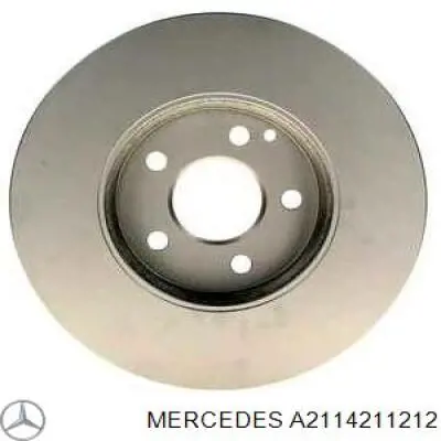 A2114211212 Mercedes disco de freno delantero