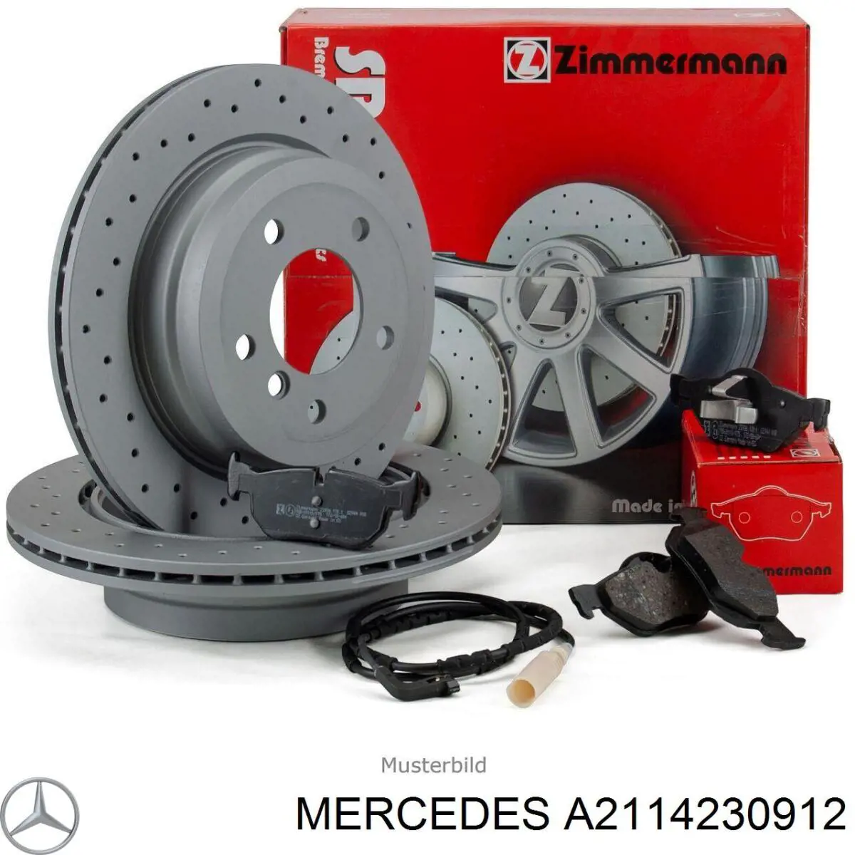 Comprar A2114230912 Mercedes Disco de freno trasero