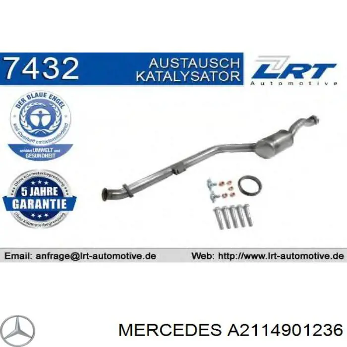 Comprar A2114901236 Mercedes Catalizador