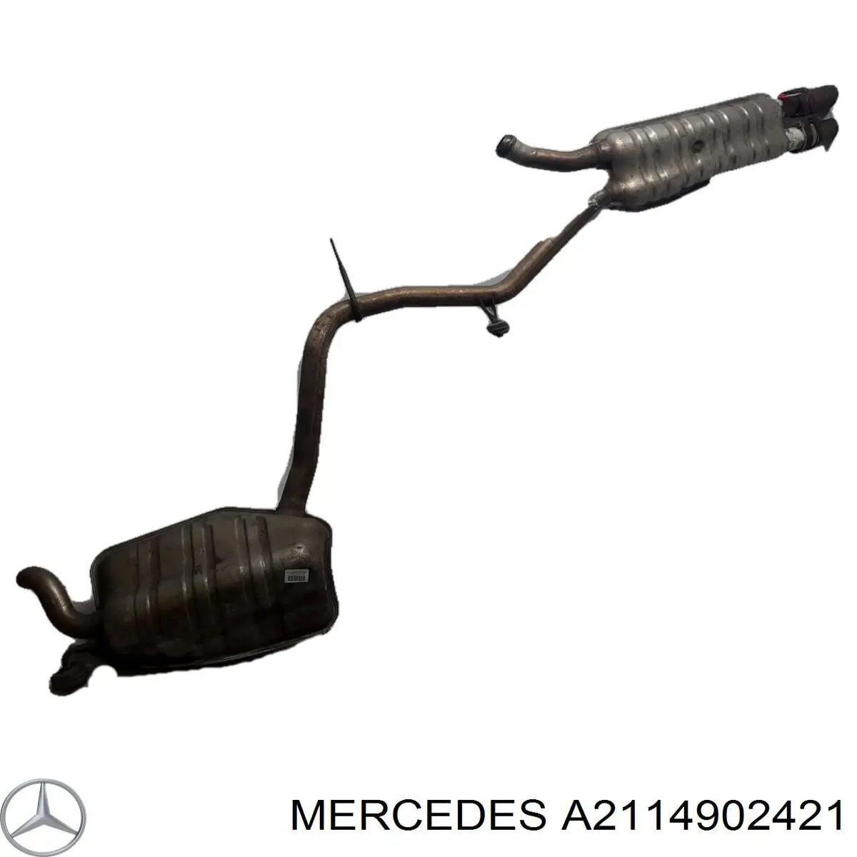 A2114902421 Mercedes silenciador central/posterior