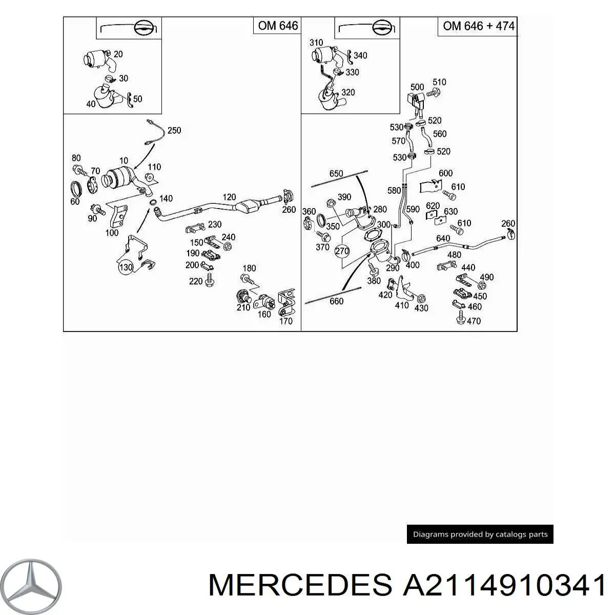  Mercedes A2114910341 precio, desde 26,23 EUR