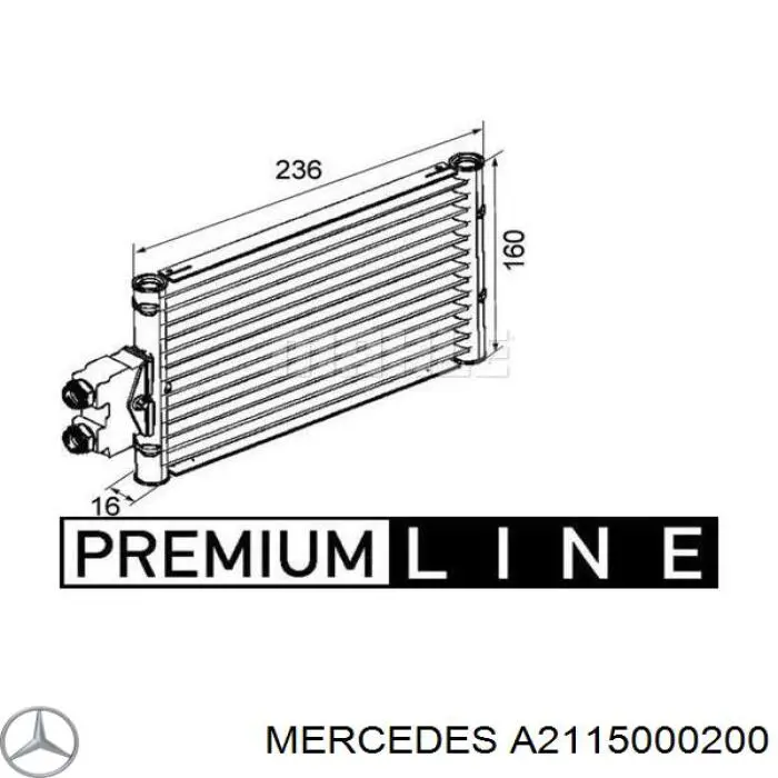 Comprar A2115000200 Mercedes Radiador de refrigeración de la transmisión