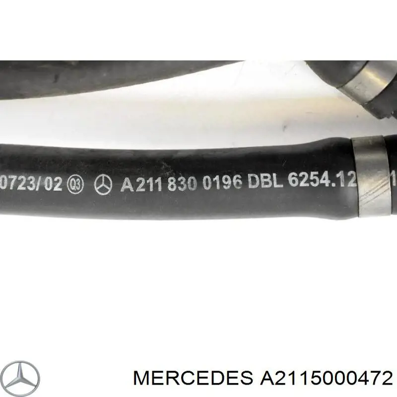 Manguera inferior del vaso de expansión Mercedes A2115000472 precio, desde 49,37 EUR