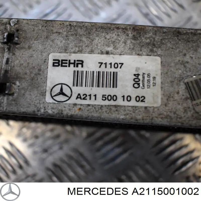 A2115001002 Mercedes intercooler