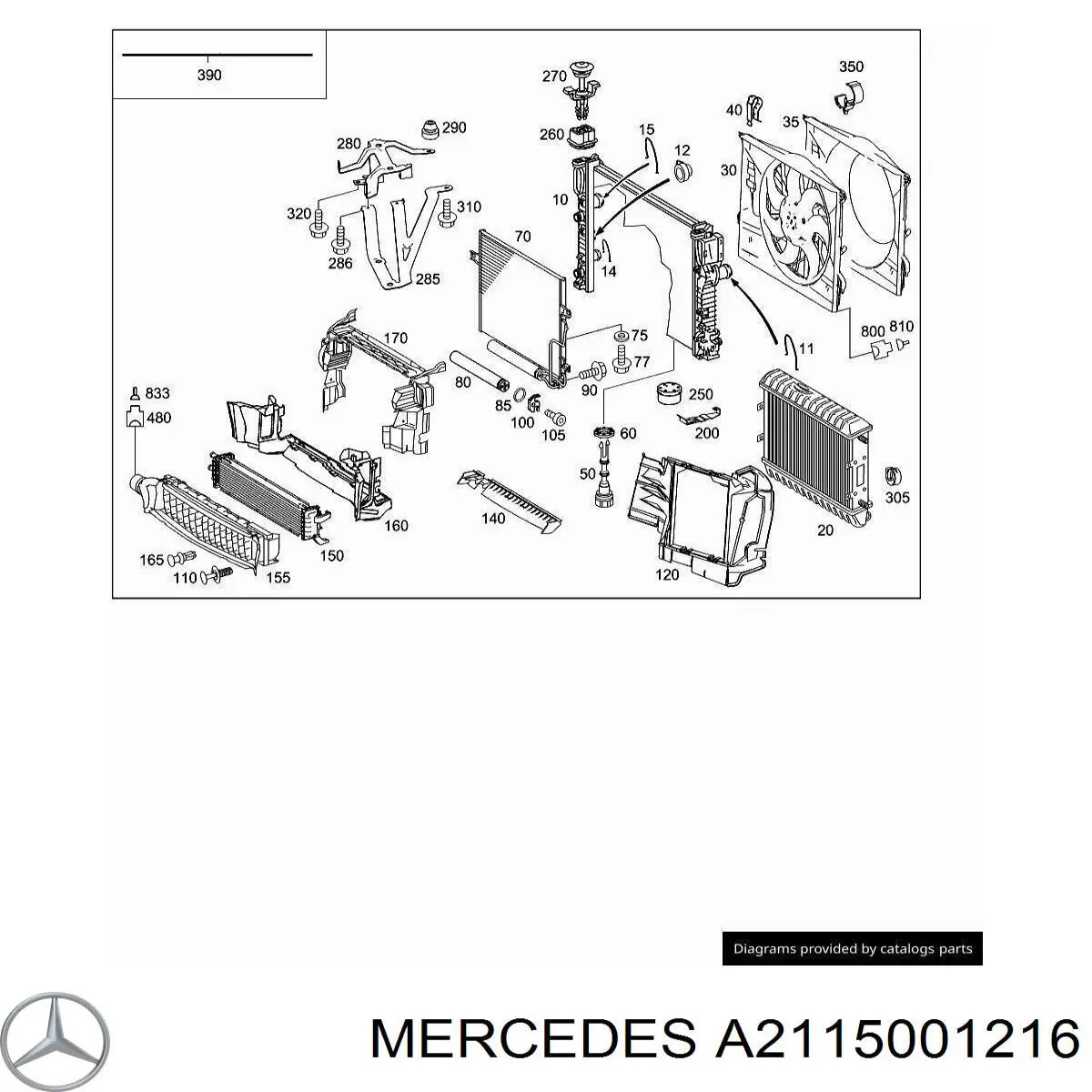 A2115001216 Mercedes