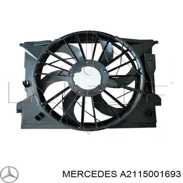 Comprar A2115001693 Mercedes Ventilador de refrigeración completo derecho (motor y hélice)
